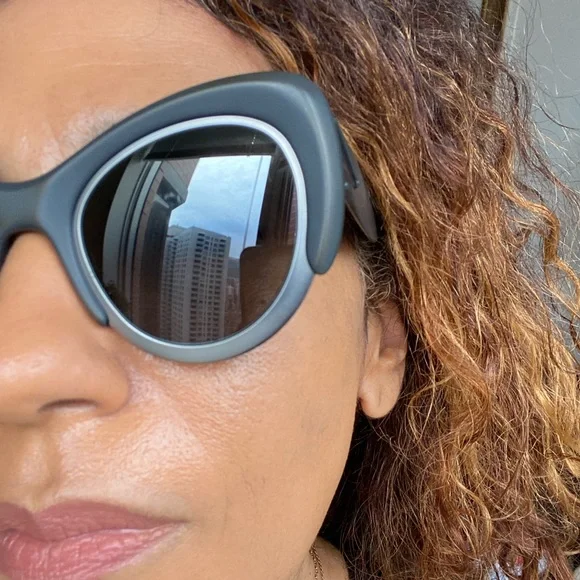 Pomellato sunglasses matte black /gray metal - Picture 2 of 6